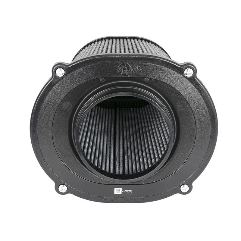 aFe Quantum Pro DRY S Air Filter Flat Top - 5in Flange x 9in Height-SR1 Performance