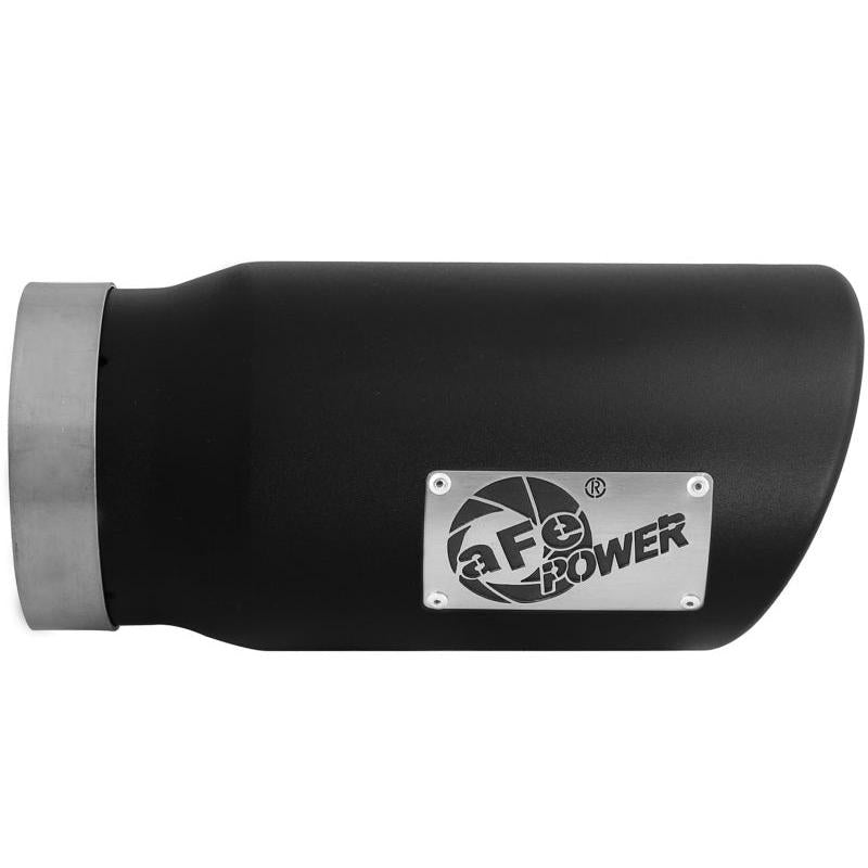 aFe Diesel Exhaust Tip Bolt On Black 5in Inlet x 6in Outlet x 12in Long-SR1 Performance