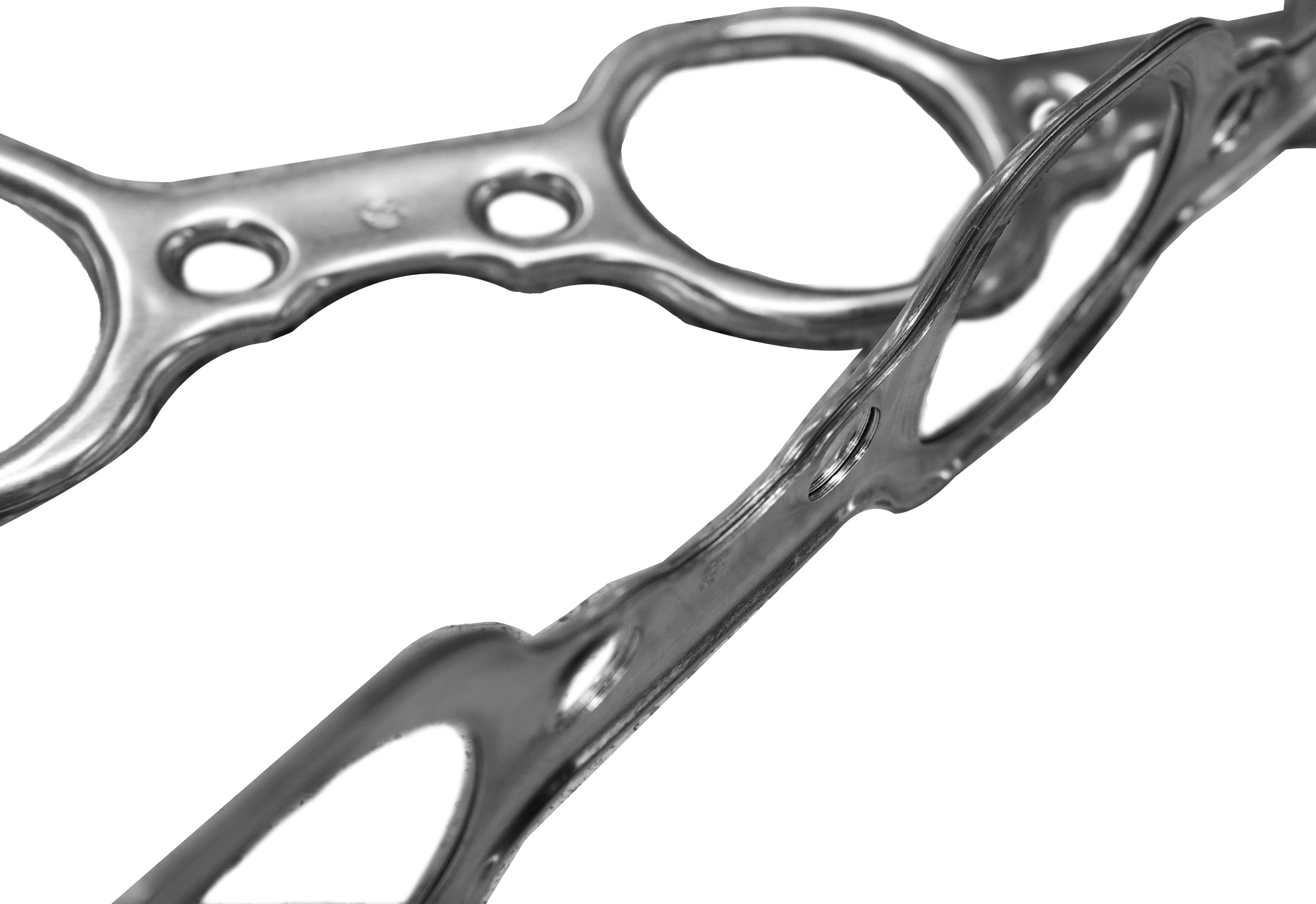 Small Block Ford Header Gasket - Multi-Layer Aluminum - 3" Inline Bolt Pattern