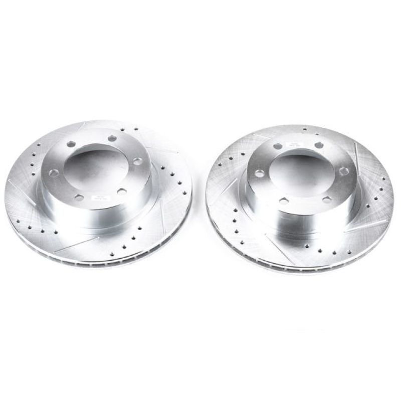 Power Stop 96-02 Toyota 4Runner Front Evolution Drilled & Slotted Rotors - Pair-SR1 Performance