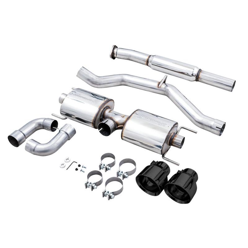 AWE Subaru BRZ/ Toyota GR86/ Toyota 86 Touring Edition Cat-Back Exhaust- Diamond Black Tips