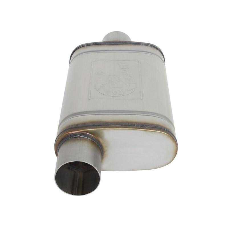 aFe MACHForce XP SS Muffler 3in Center Inlet / 3in Outlet 9in L x 4in W x 14in Body