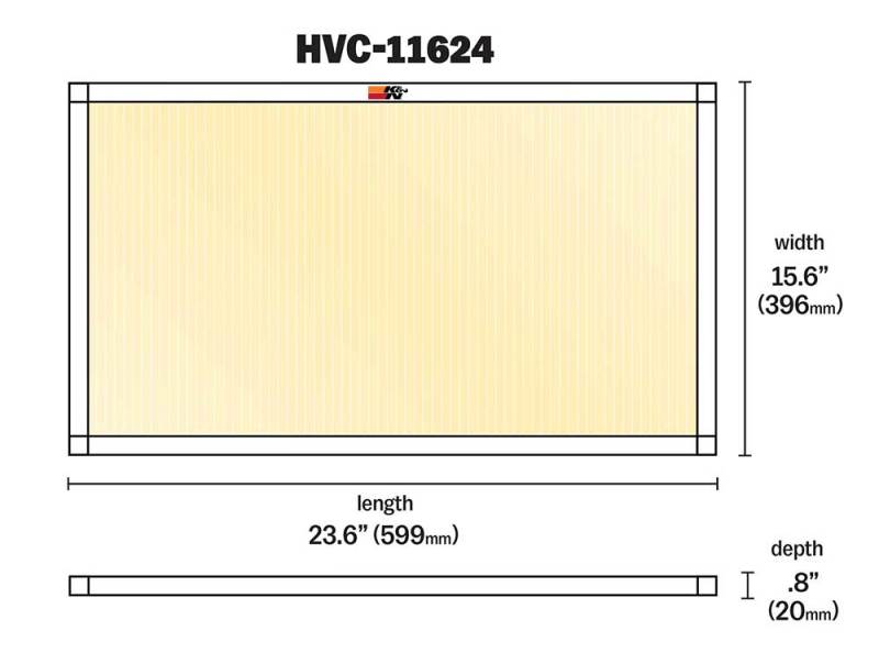K&N HVAC Filter - 16 x 24 x 1-SR1 Performance