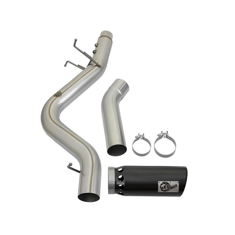 aFe LARGE BORE HD 5in 409-SS DPF-Back Exhaust w/Black Tip 2017 GM Duramax V8-6.6L (td) L5P