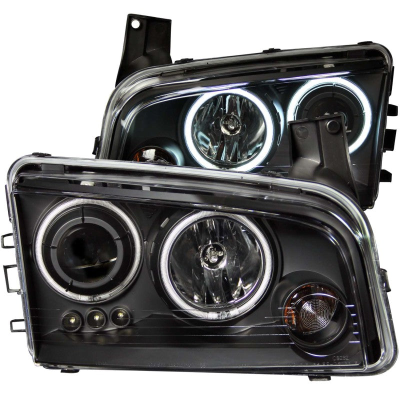 ANZO 2006-2010 Dodge Charger Projector Headlights w/ Halo Chrome (CCFL)-SR1 Performance