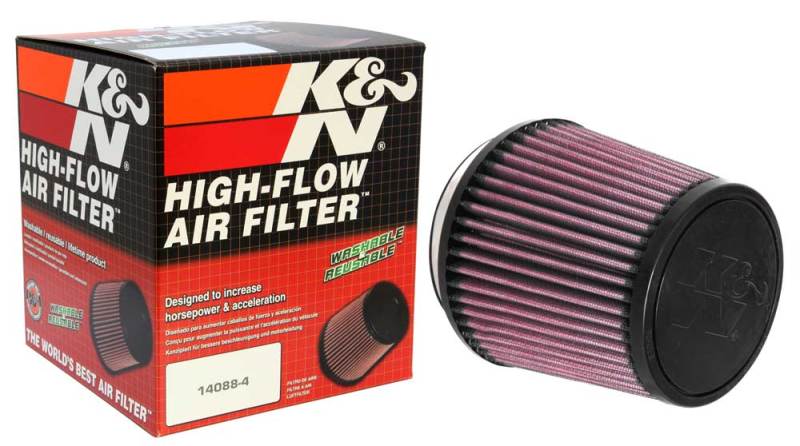 K&N Universal Air Filter 4in Flange / 5-3/8 in Base / 4-1/2in Top / 5in Height-SR1 Performance
