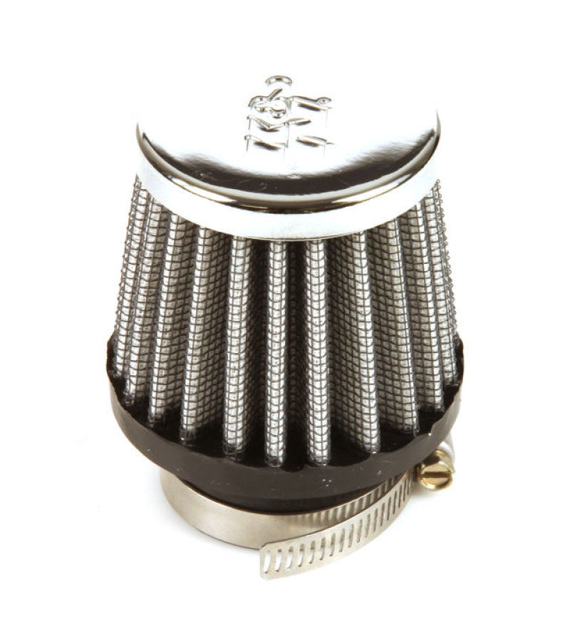 K&N Universal Chrome Filter 1 3/8 inch FLG / 2 1/2 inch Base / 2 inch Top / 2 1/4 inch Height-SR1 Performance