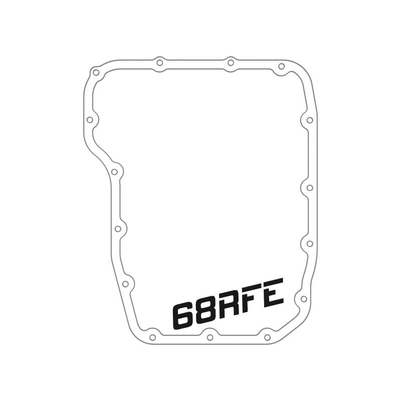 aFe Transmission Pan (Black w/ Machined Fins) 13-19 Dodge Diesel Trucks L6-6.7L (td)