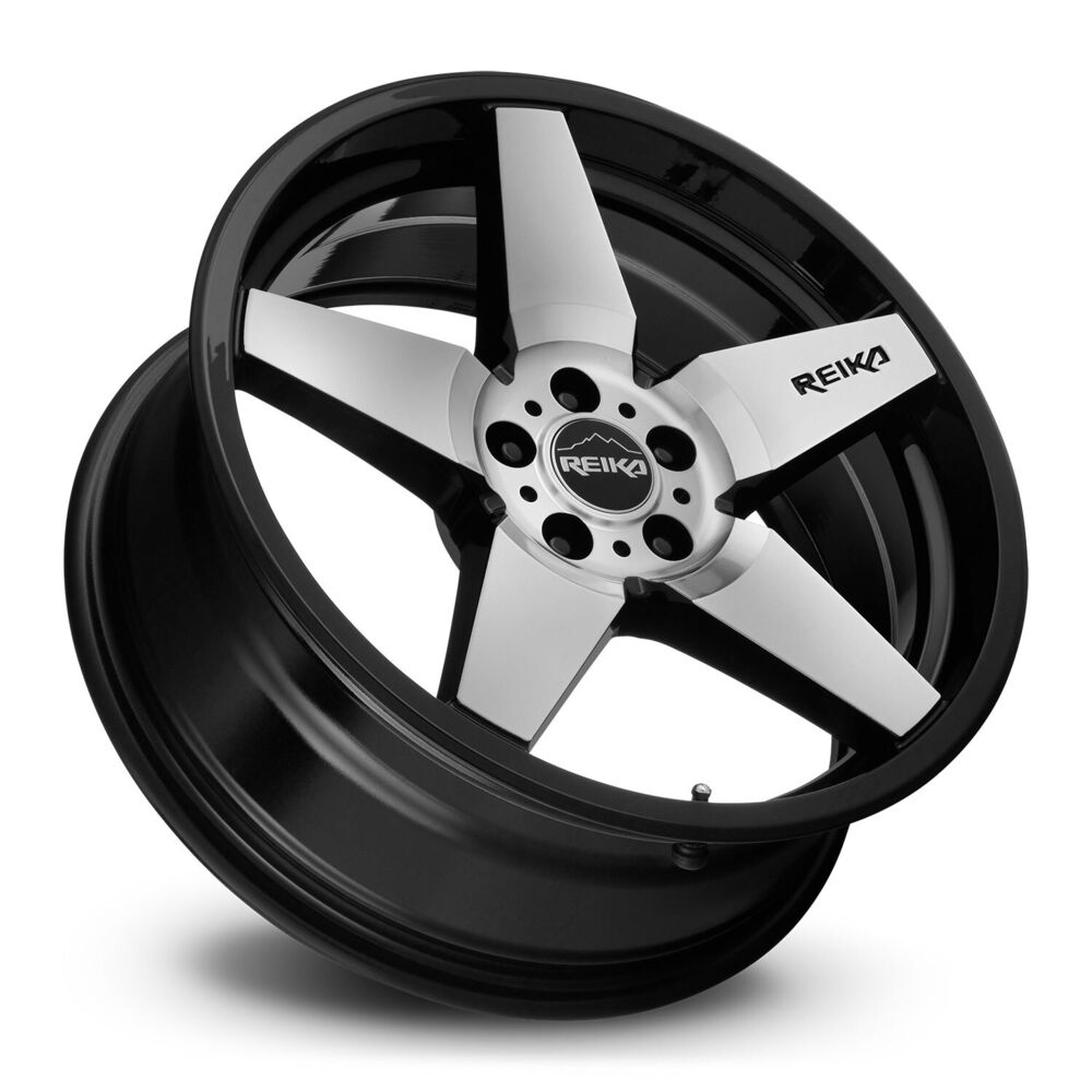 R  Seeker Black Machined Face    17x8