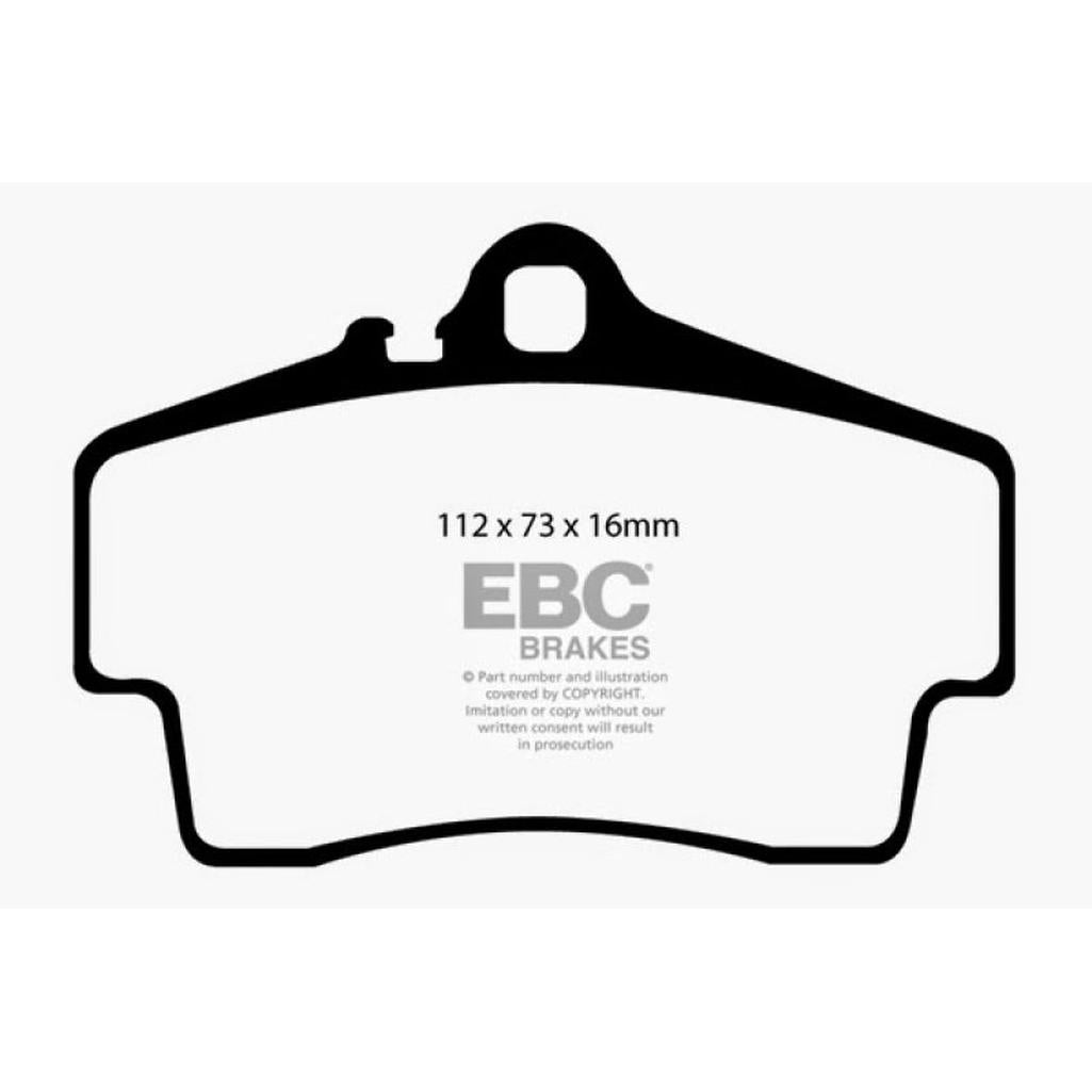 EBC Redstuff Ceramic Low Dust Rear Brake Pads for Porsche 911 and Boxster (996)