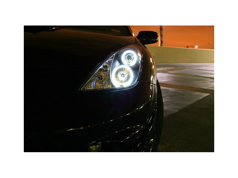 Spyder Toyota Celica 00-05 Projector Headlights LED Halo DRL Blk High H1 Low H1 PRO-YD-TCEL00-LED-BK-SR1 Performance