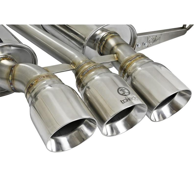 aFe Takeda 3in 304 SS Cat-Back Exhaust w/ Tri-Polished Tips 17-18 Honda Civic Type R L4 2.0L (t)-SR1 Performance