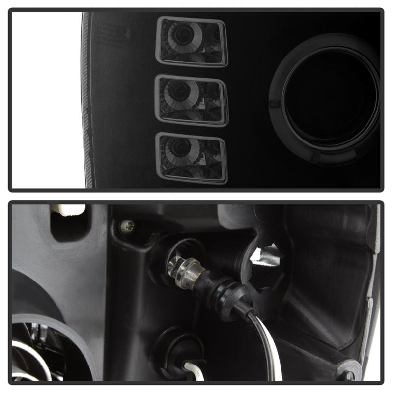 Spyder GMC Sierra 1500/2500 07-13 Projector Headlights LED Halo- LED Blk Smke PRO-YD-GS07-HL-BSM-SR1 Performance