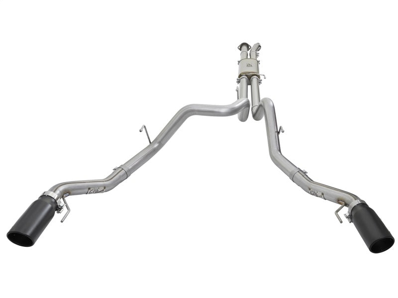 aFe MACHForce XP 3in 409-SS Exhaust Cat-Back 2017 Ford F-150 Raptor V6-3.5L (tt) w/ Black Tip-SR1 Performance