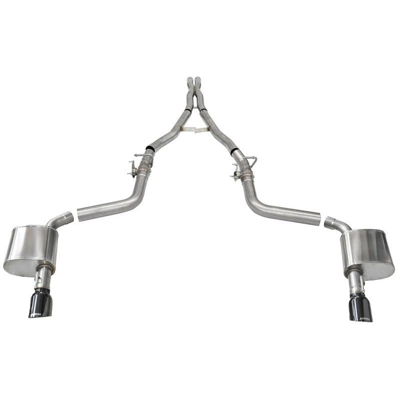 Corsa 2015-2023 Charger SRT/Hellcat/Redeye 2.75in Valved Catback DRE w/ Single 4.5in Blk PVD Tips-SR1 Performance