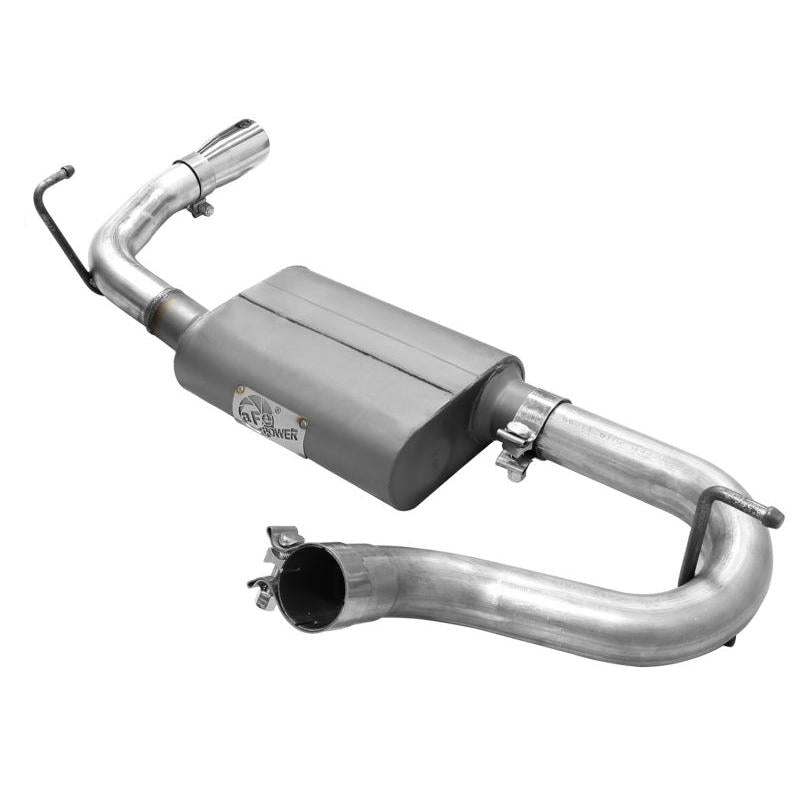 aFe Scorpion 2-1/2in Alum Steel Axle-Back Exhaust w/Polished Tip 07-18 Jeep Wrangler JK V6-3.6/3.8L-SR1 Performance