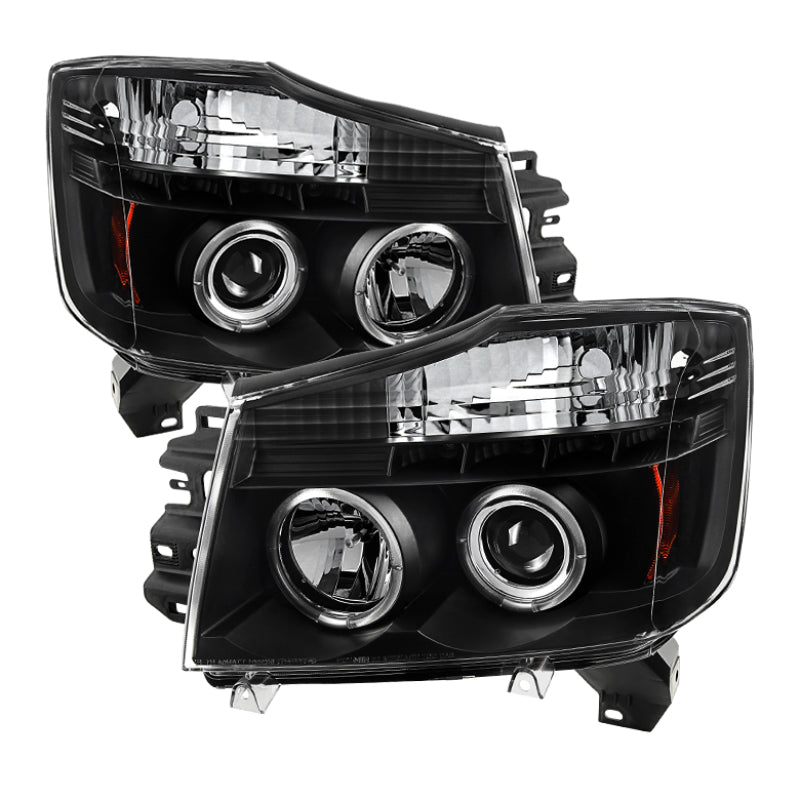 Spyder Nissan Titan 04-14/Armada 04-07 Projector Headlights LED Halo LED Blk PRO-YD-NTI04-HL-BK-SR1 Performance