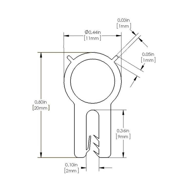 aFe MagnumFORCE Spare Parts Trim Seal Kit (1/16IN X 7/16IN) x 36IN L-SR1 Performance