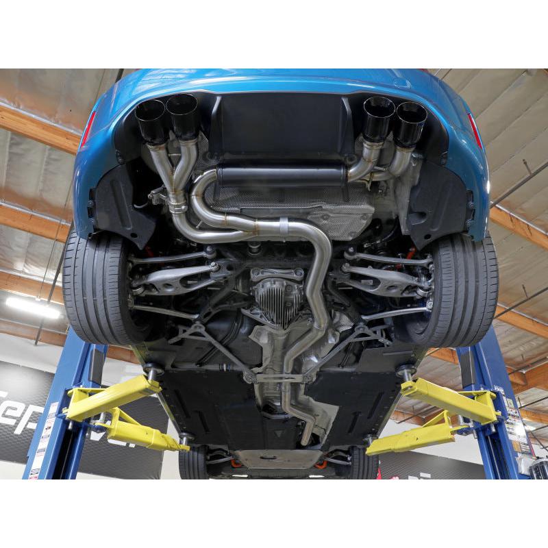 aFe 16-18 BMW M2 L6-3.0L MACH Force-Xp 3in to 2.5in 304 SS Cat-Back Exhaust System-Quad Black Tips-SR1 Performance