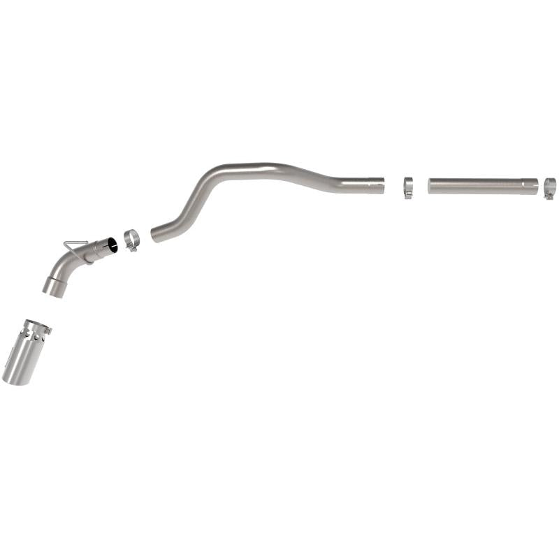 aFe Large Bore-HD 3in 409-SS DPF-Back Exhaust System w/ Polished Tip 14-19 RAM 1500 V6 3.0L (td)