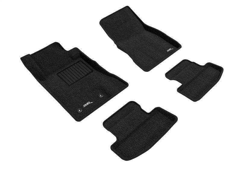 3D Maxpider 15-22 Ford Mustang Elegant 1st 2nd Row (2 Eyelets) - Floor Mat Set (Black)-SR1 Performance