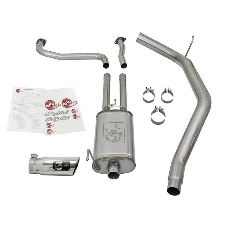 aFe MACH Force-Xp 2-1/2in Cat-Back Exhaust System w/ Polished Tip 16-17 Nissan Titan XD V8 5.6L-SR1 Performance