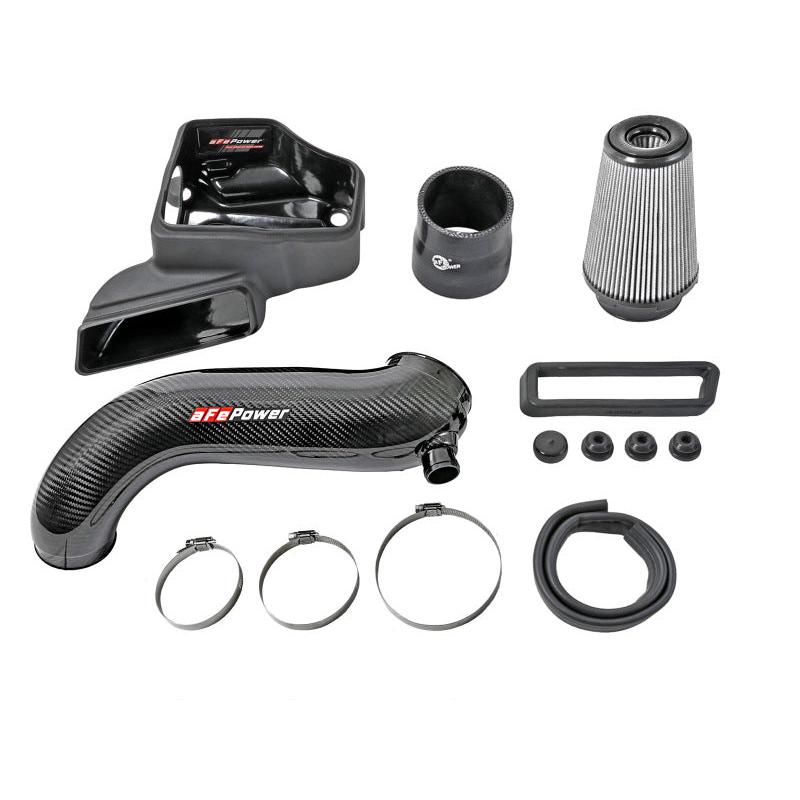 aFe 15-19 VW Golf R (MKVII) L4-2.0L (t) Track Series Carbon Fiber Intake System w/ Pro DRY S Filter-SR1 Performance