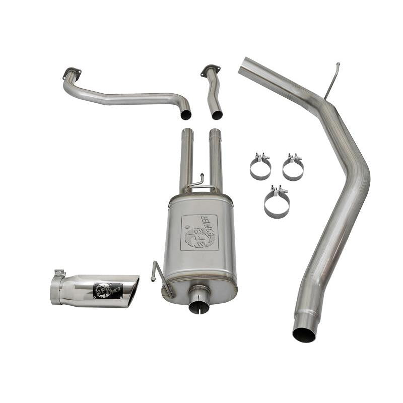 aFe MACH Force-Xp 2-1/2in Cat-Back Exhaust System w/ Polished Tip 16-17 Nissan Titan XD V8 5.6L-SR1 Performance