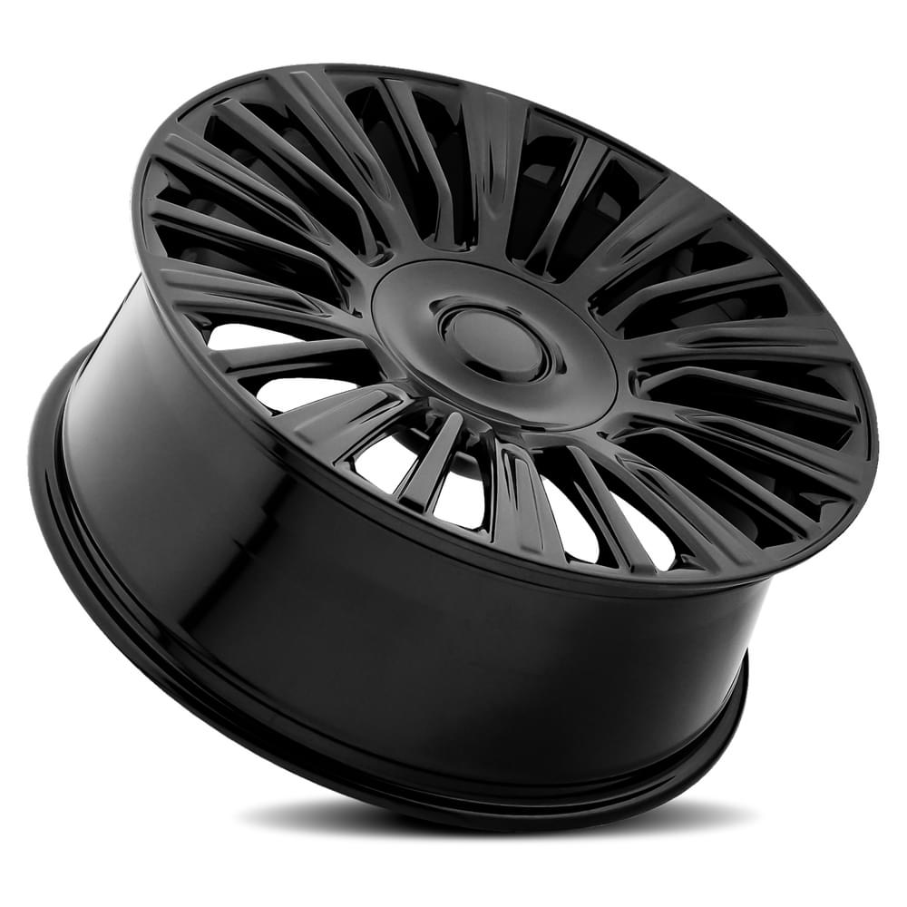 FR 91 – ESCALADE PLATINUM REPLICA WHEELS-Gloss Black 22x9 6x5.5 + 28 HB 78.1