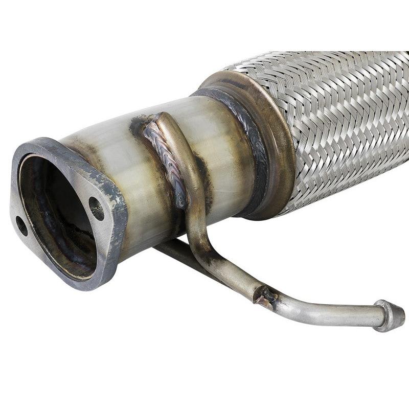 aFe Power Twisted Steel SS304 Downpipe 2.5in w/Cat 17-18 Hyundai Elantra L4-1.6L (t)