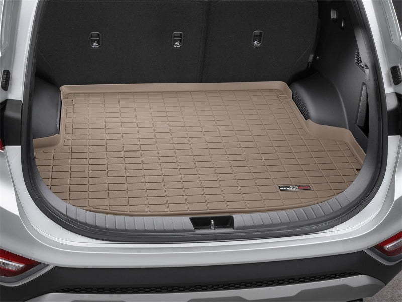 WeatherTech 2019+ Hyundai Santa Fe Cargo Liner Tan - Complete Trunk Protection with Bumper Protector Option