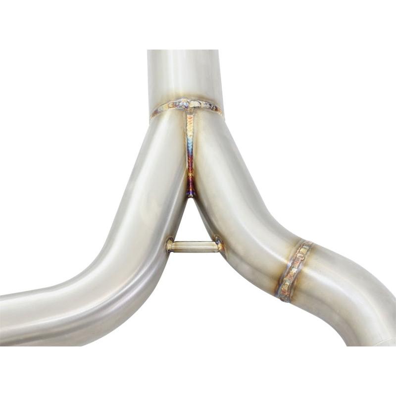aFe MACHForce XP SS-304 Black Tip 2.5in Dia Cat Back Exhaust 12-14 BMW 335i (F30) 3.0L (t)-SR1 Performance