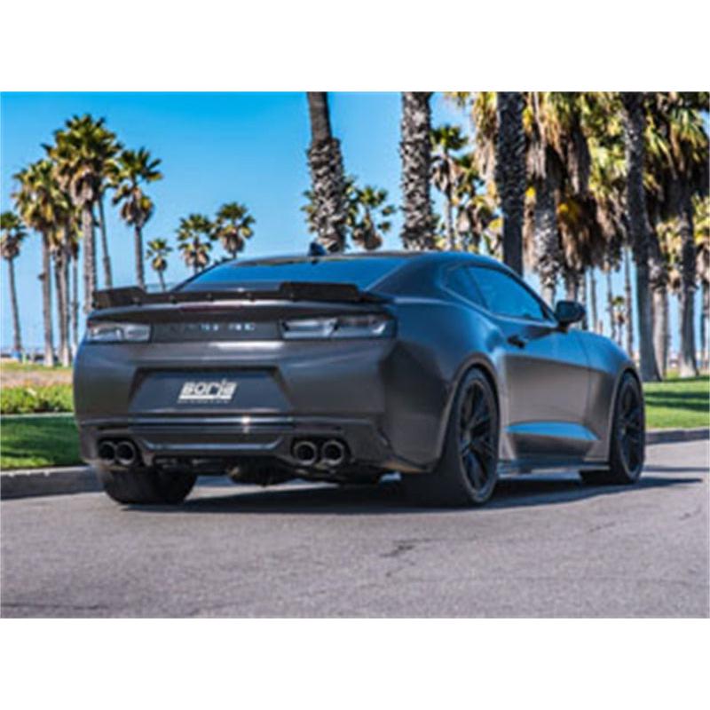 Borla 2016-2018 Chevrolet Camaro SS AT/MT RWD Ceramic Black S-Type Exhaust (w/ Dual Mode Valves)