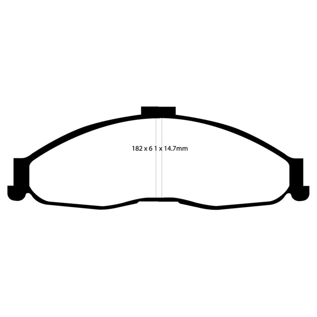 EBC Bluestuff NDX Front Brake Pads for 1998-2002 Chevrolet Camaro (4th Gen) – High Friction Performance