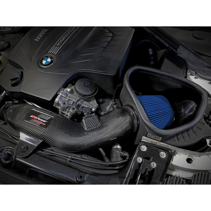 aFe Track Series Carbon Fiber Intake w/Pro 5R Filter BMW M2 (F87) 16-18 L6-3.0L (t) N55-SR1 Performance