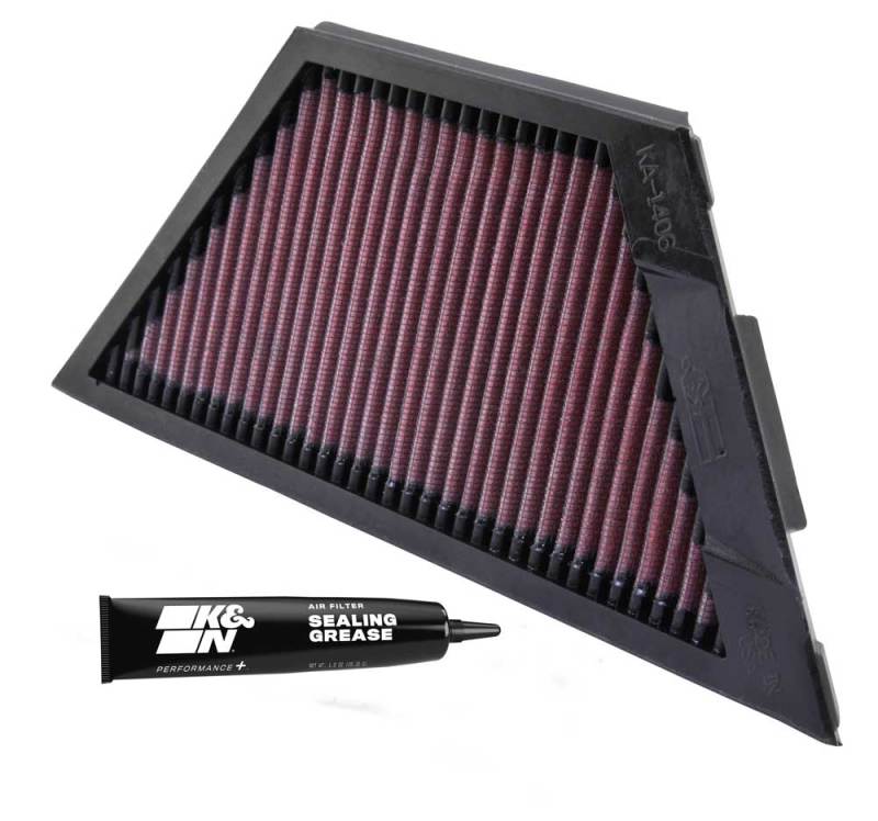 K&N Kawasaki ZX1rR Ninja/ZZR1400/1400GTR/ZX14R 11.25in O/S L x 4.75in O/S W Replacement Air Filter-SR1 Performance