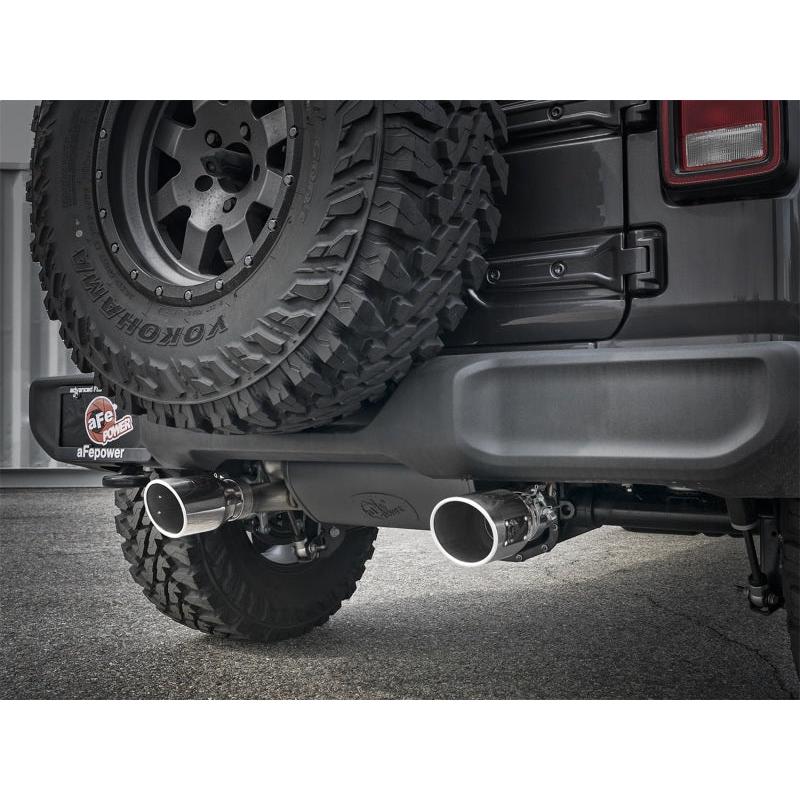 Rebel Series 2.5in 304 SS Cat-Back Exhaust w/ Polished Tips 2018+ Jeep Wrangler (JL) V6 3.6L