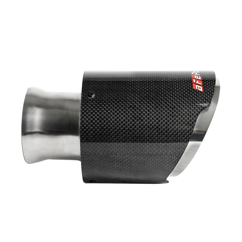aFe MACH Force-XP 4-1/2in Carbon Fiber OE Replacement Exhaust Tips - 15-19 Dodge Charger/Hellcat-SR1 Performance