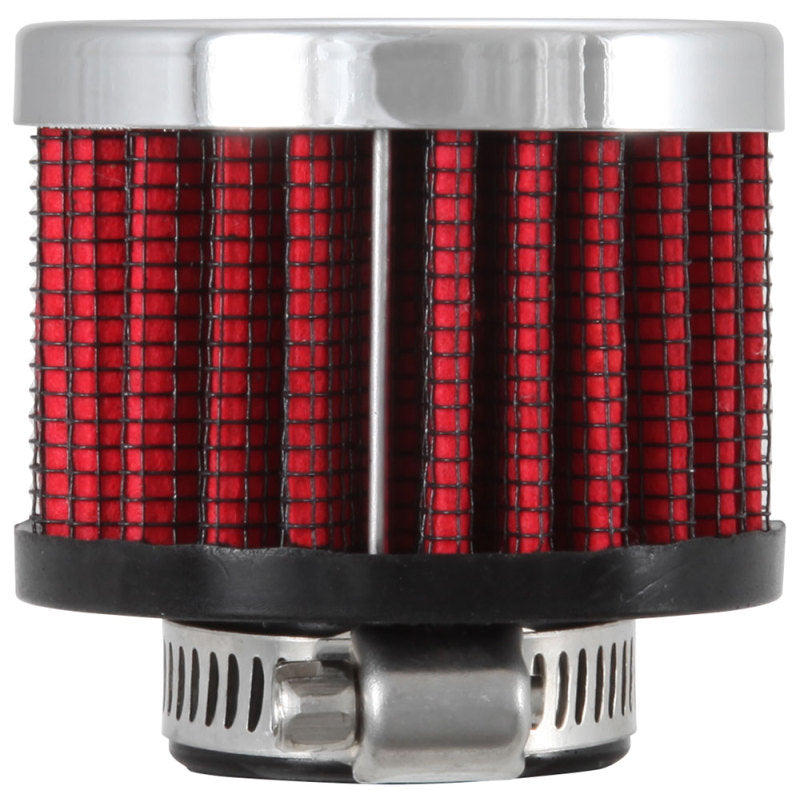 K&N 3/4 inch ID 2 inch OD 1.5 inch H Clamp On Crankcase Vent Filter-SR1 Performance