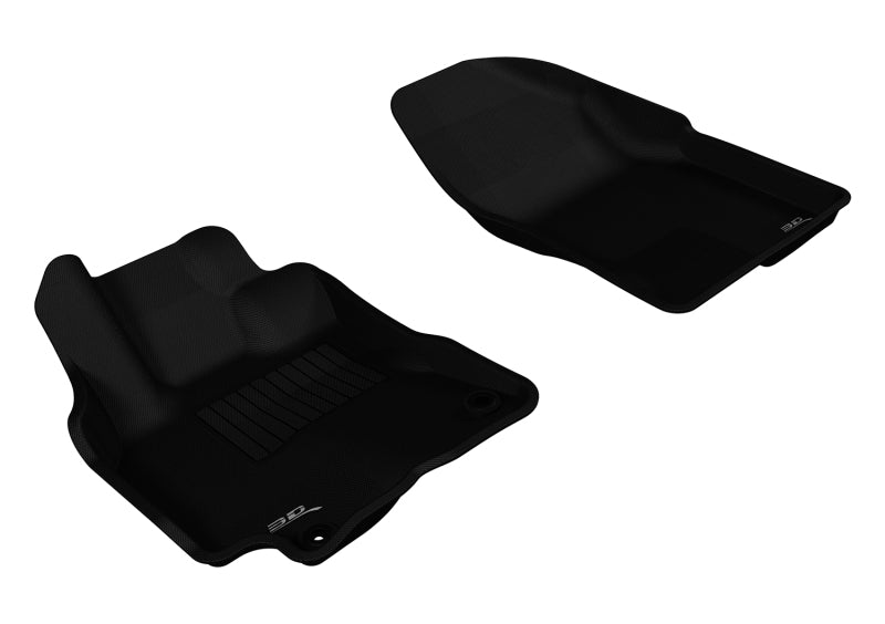 3D MAXpider 2009-2013 Pontiac/Toyota Vibe/Corolla Kagu 1st Row Floormat - Black-SR1 Performance