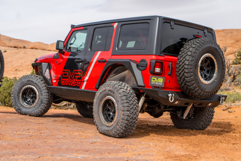 DV8 Offroad 2018+ Jeep Wrangler JL Armor Fenders with LED Turn Signal Lights (Set of 4)