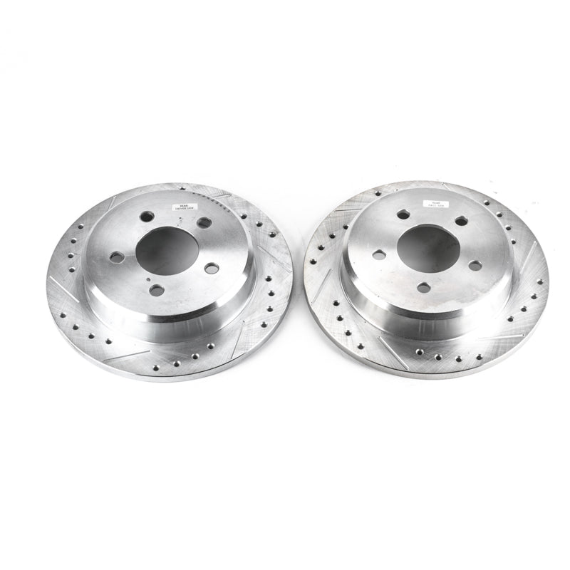 Power Stop 95-01 Ford Explorer Rear Evolution Drilled & Slotted Rotors - Pair-SR1 Performance