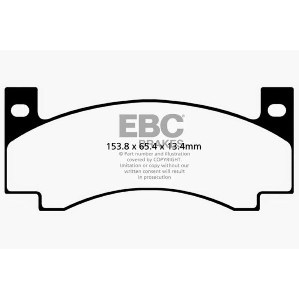 EBC Yellowstuff Front Brake Pads for 1971-1972 Dodge B200 and B300 Vans – High-Performance Street and Track Use