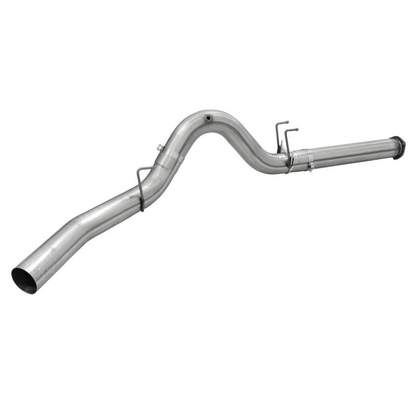aFe MACHForce XP Exhaust 5in DPF-Back Stainless Steel Exhaust 2015 Ford Turbo Diesel V8 6.7L No Tip-SR1 Performance