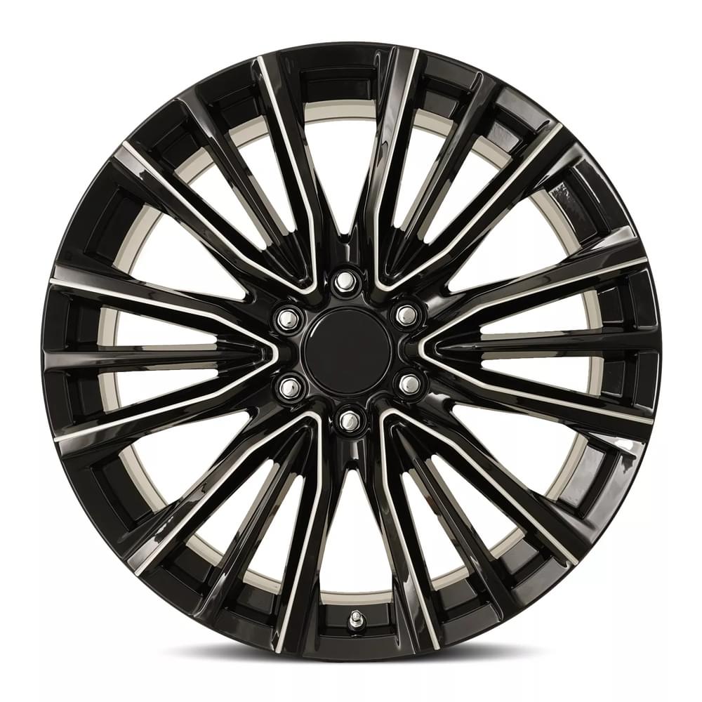 FR 205 – PLATINUM V REPLICA WHEEL – GLOSS BLACK BALL MILLED