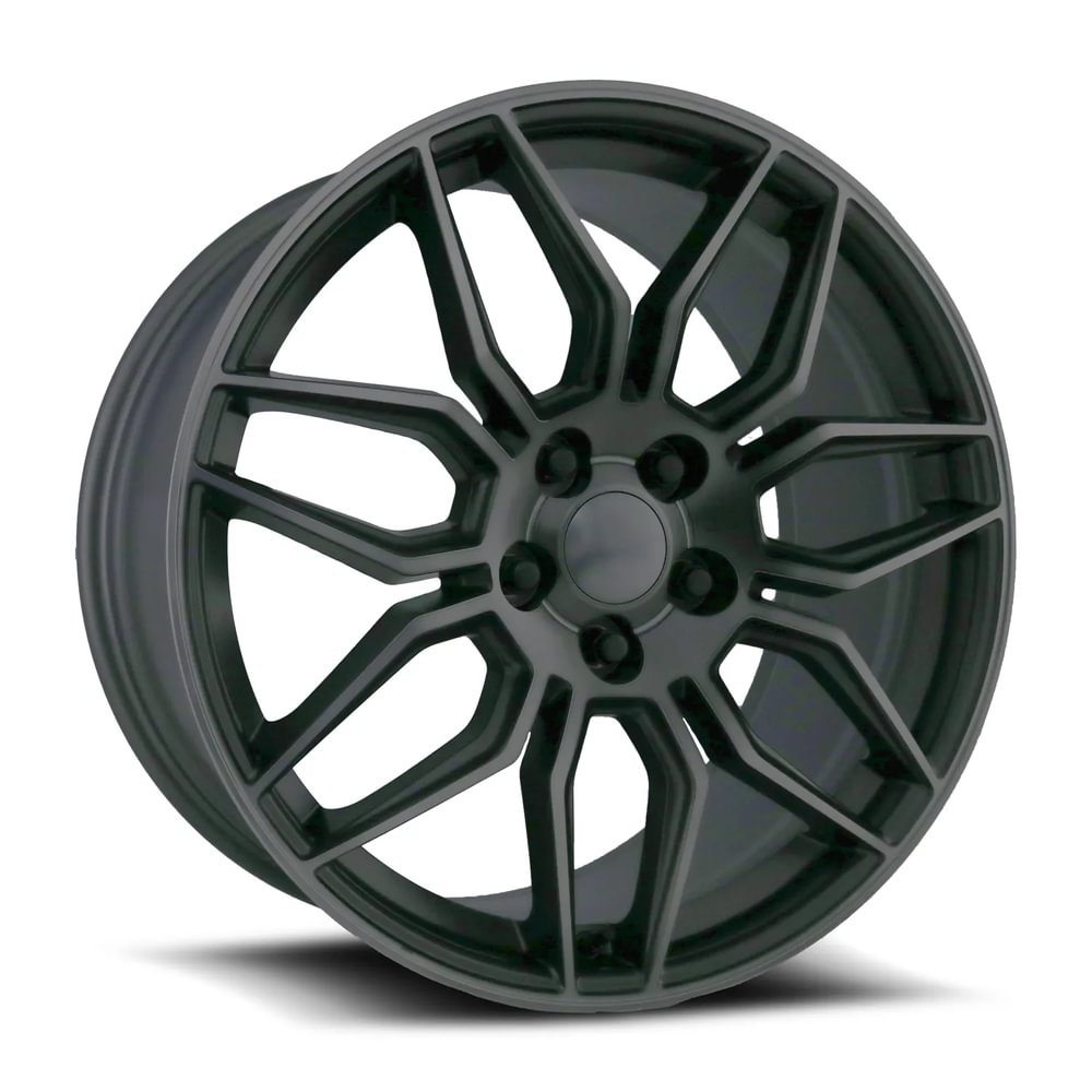 20X10 5X4.75 +79 HB 70.3 C8 Z06 TITANIUM GREY MF/DARK CLEAR WITH CAP-SR1 Performance