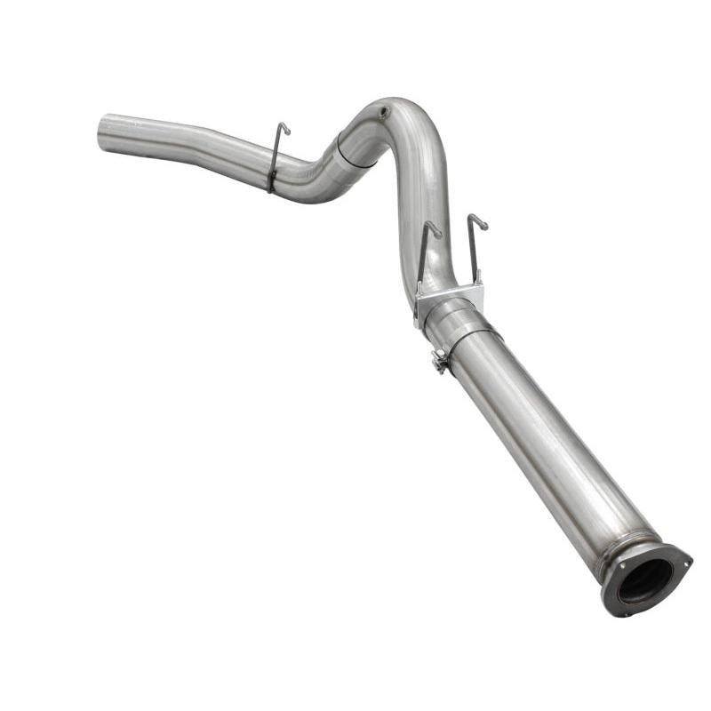 aFe MACHForce XP Exhaust 5in DPF-Back Stainless Steel Exhaust 2015 Ford Turbo Diesel V8 6.7L No Tip-SR1 Performance