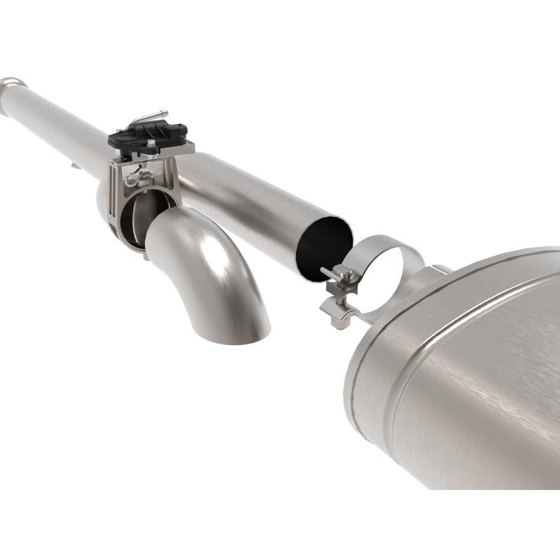 aFe Gemini XV 3in 304 SS Cat-Back Exhaust w/ Cutout 14-19 GM Trucks 4.3L/5.3L w/ Black Tips