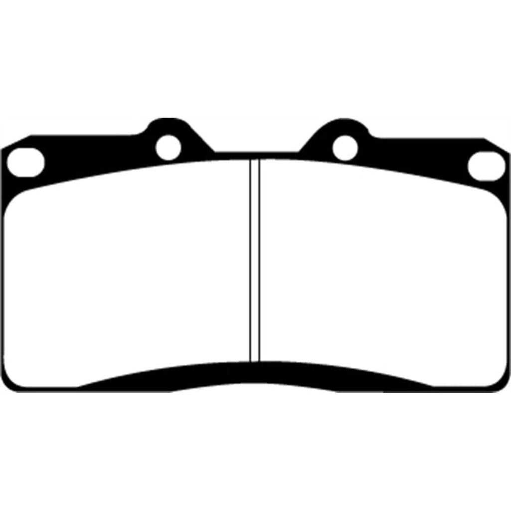 EBC Yellowstuff Front Brake Pads for Mitsubishi 3000GT and Dodge Stealth — High-Performance Street and Track Use