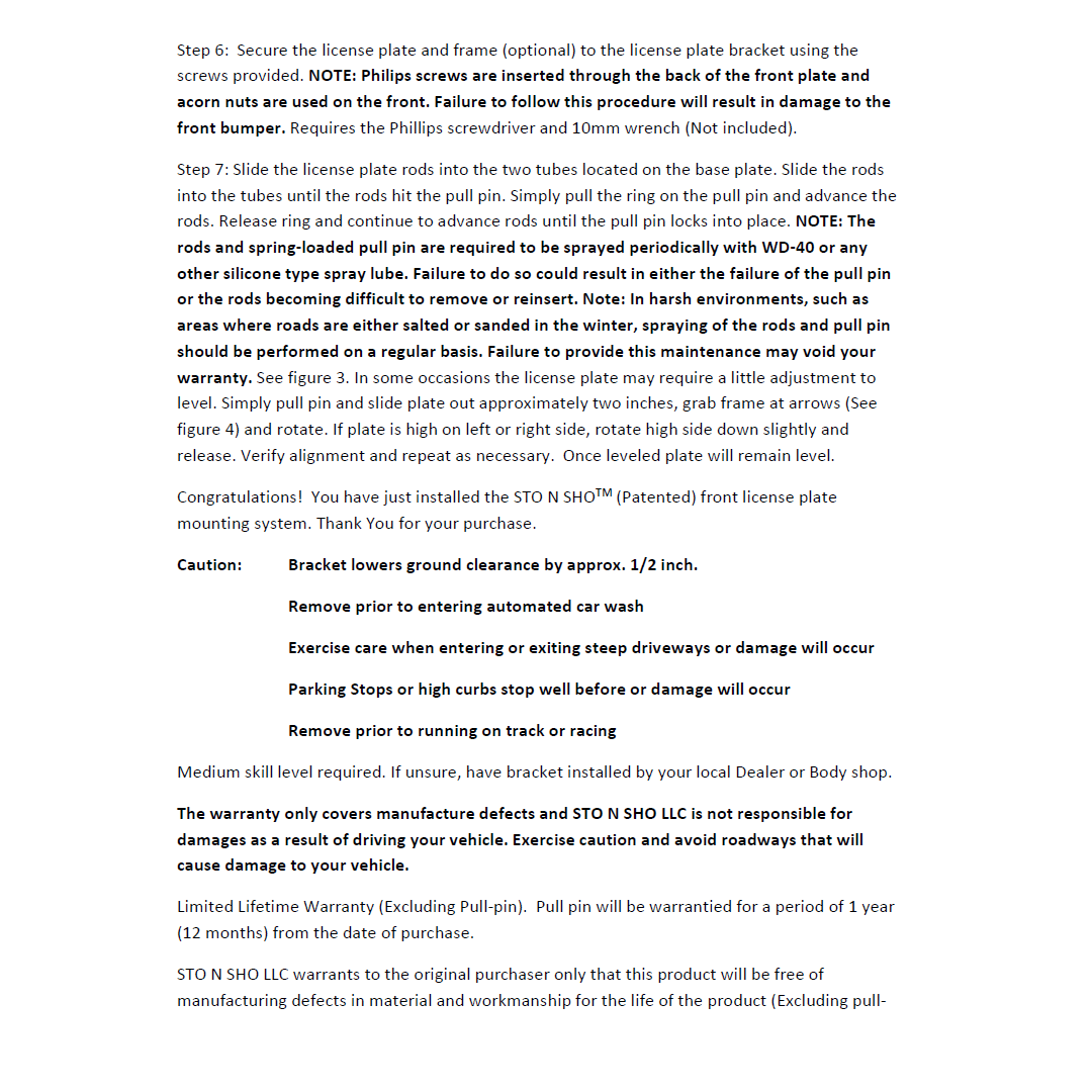 19-20 Ford Ranger License Plate Frame Bracket-SR1 Performance